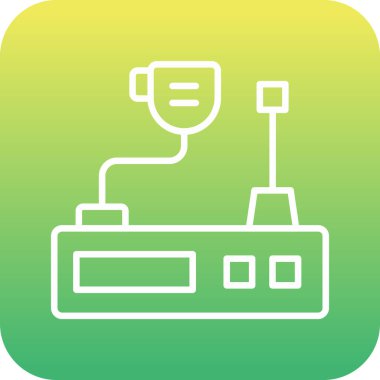 Benzersiz güç kablo hattı vektör simgesi