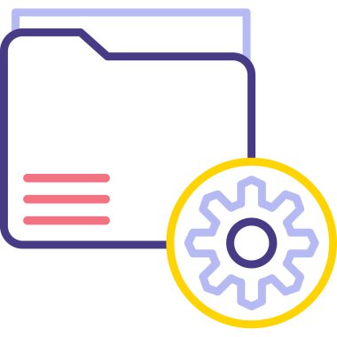 Dosya. Web simgesi basit illüstrasyon