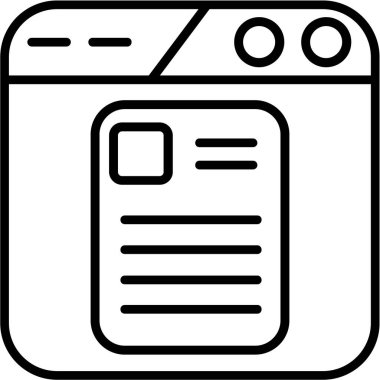 belge simgesi vektör illüstrasyonu