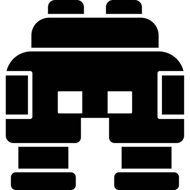 robot. Web simgesi basit illüstrasyon