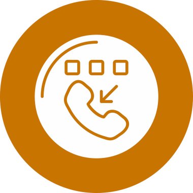 Çağrı merkezi web simgesi, vektör illüstrasyonu