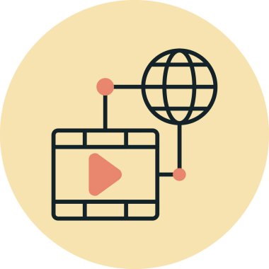 Web simgesi vektör illüstrasyonu