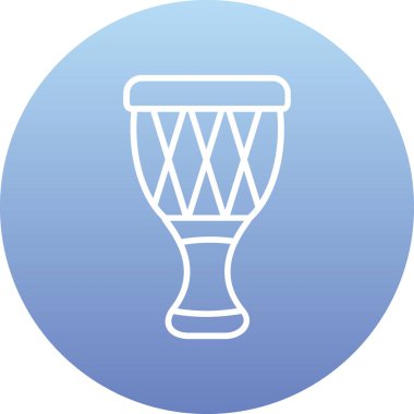 Benzersiz davul vektör simgesi