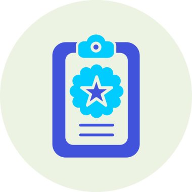 Rozet. Web simgesi basit illüstrasyon