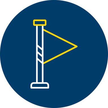 Yol işareti simgesi. vektör illüstrasyonu