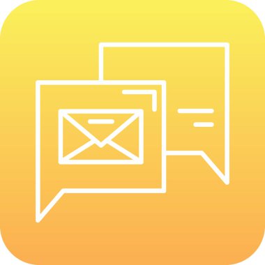 İleti vektör simgesi tasarım