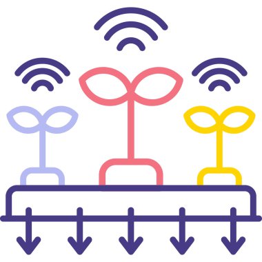 Modern simgenin vektör illüstrasyon tasarımı