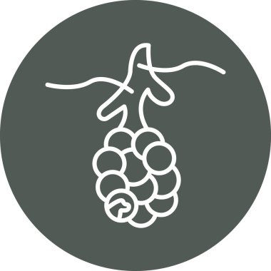 üzüm simgesi vektör illüstrasyonu