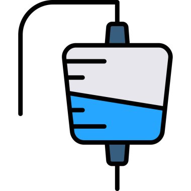 Kan damlası simgesi vektör ana hatları