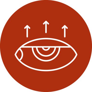 Göz. Web simgesi basit illüstrasyon