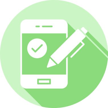 Cep telefonu. Web simgesi basit illüstrasyon