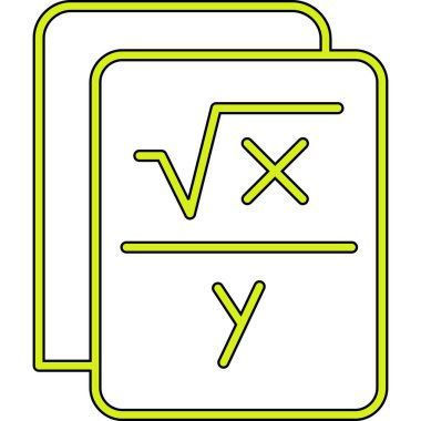 Çizgi film hesap makinesinin vektör çizimi