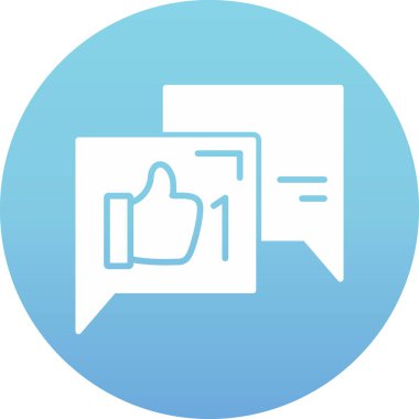 Başparmak yukarı Web simgesi, basit vektör çizim