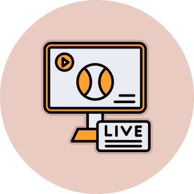 Canlı yayın. Basit resimleme