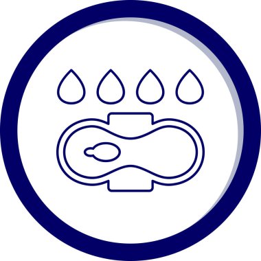 Su bırakma simgesinin vektör illüstrasyonu