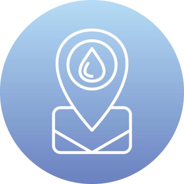 Su damlasının vektör çizimi