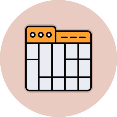 Takvim simgesi. vektör illüstrasyonu