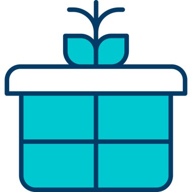 kutu simgesi, illüstrasyon, vektör