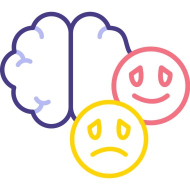 Üzgün bir ifadenin yüzünde hüzünlü bir ifade olan beyin..