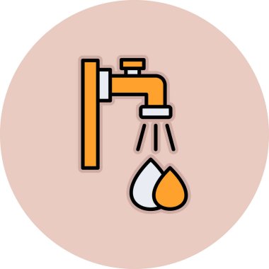 vector illustration of faucet icon