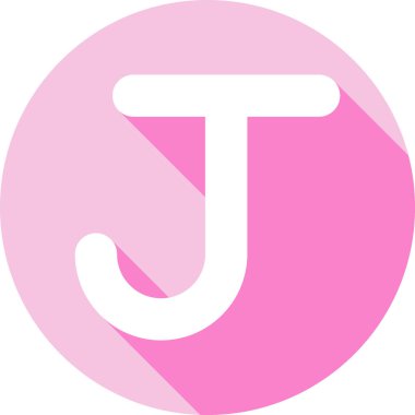 J harfi Logo tasarım şablonu vektör