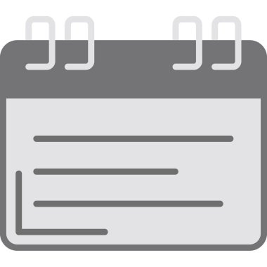 Takvim. Web simgesi basit illüstrasyon