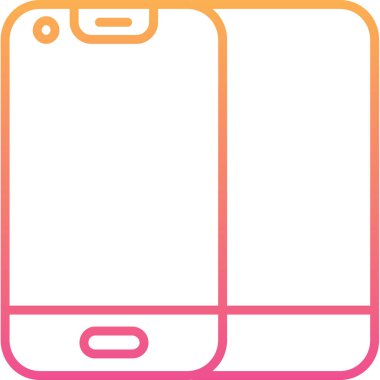 cep telefonu simgesi. Basit resimleme