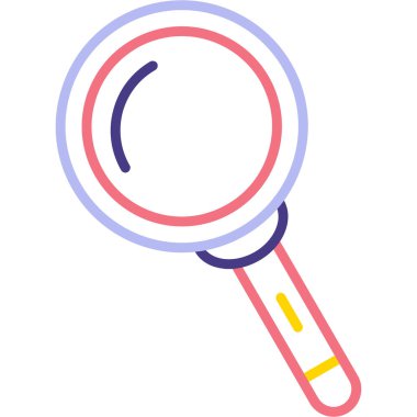 Büyüteç simgesi. vektör illüstrasyonu