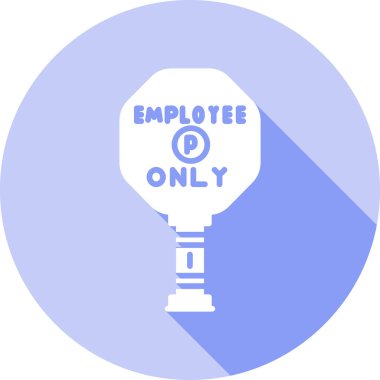 Yuvarlak mavi düğmeli bir mavi simgenin vektör çizimi