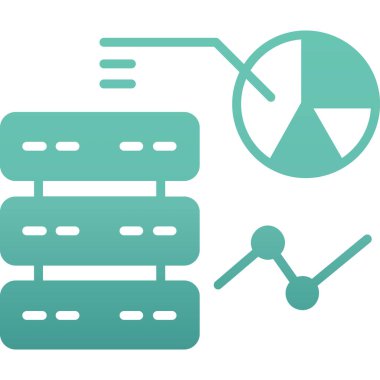 veri merkezi vektör simgesi