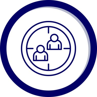 İnsan simgesinin vektör illüstrasyonu