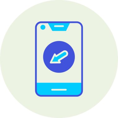 Telefon simgesi vektör illüstrasyonu