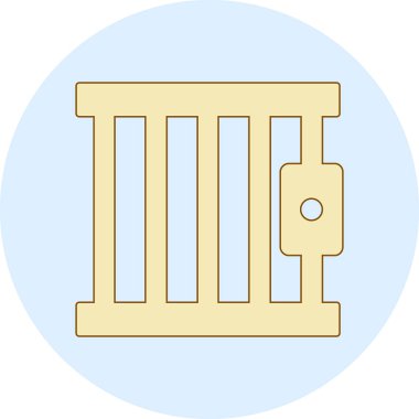 Çit. Web simgesi basit tasarım