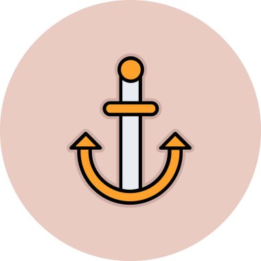 çapa simgesinin vektör illüstrasyonu