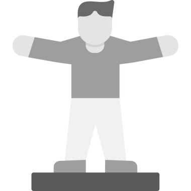 Heykelin izole edilmiş nesnesi ve kazanan ikon. Stok için figür vektör simgesi koleksiyonu.