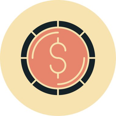 Sikke Simgesi vektör illüstrasyonu