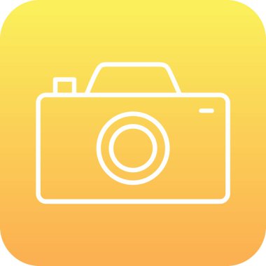 Kamera simgesi soyut bir grupta izole edildi