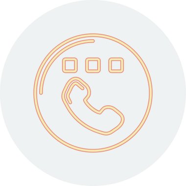 Çağrı. Web simgesi basit illüstrasyon