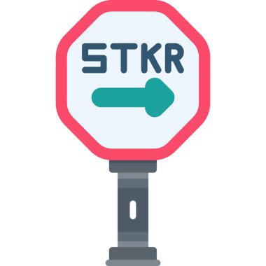 Trafik ışığı. Web simgesi basit illüstrasyon