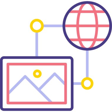 Web tasarım vektörü simgesi