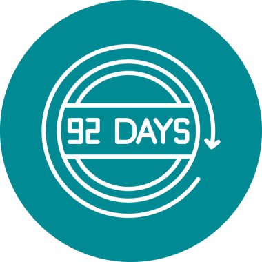 Haftanın günleri. gün simgesi, daire biçimi simgesi