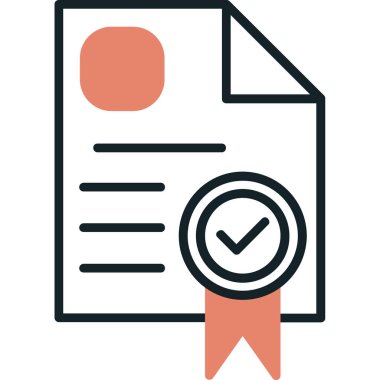 Düz biçimli kontrol listesi simgesi