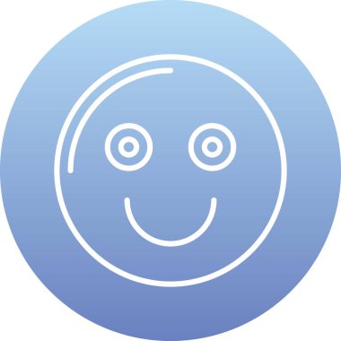 Mutlu gülen yüz simgesi, vektör illüstrasyon tasarımı