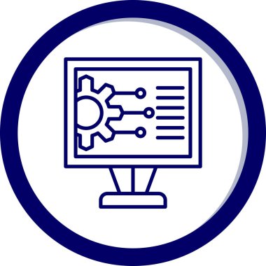 dizüstü bilgisayar simgesi. Web simgesi vektör illüstrasyonu