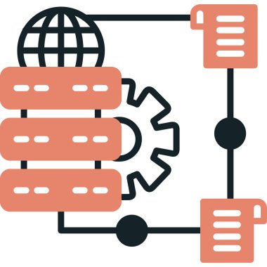 şebeke. Web simgesi basit illüstrasyon