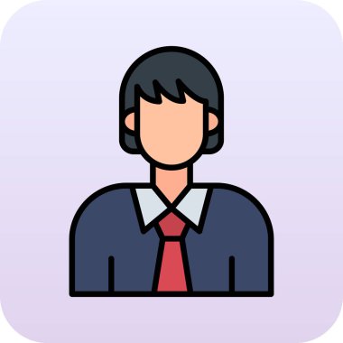 İş adamı avatar karakter ikon vektör illüstrasyon tasarımı