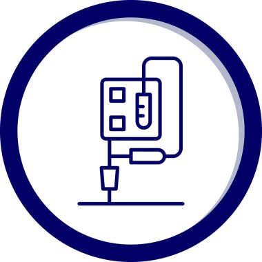 Benzin istasyonu simgesinin vektör illüstrasyonu