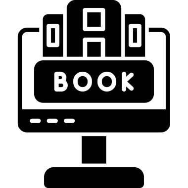 Kitap. Web simgesi basit illüstrasyon