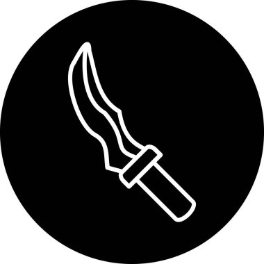 Bıçak. Web simgesi basit tasarım