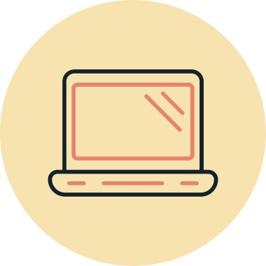 Bilgisayar. Web simgesi basit illüstrasyon